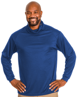 Badger Men's 2B1 Long-Sleeve Performance Tee with Mask Badger