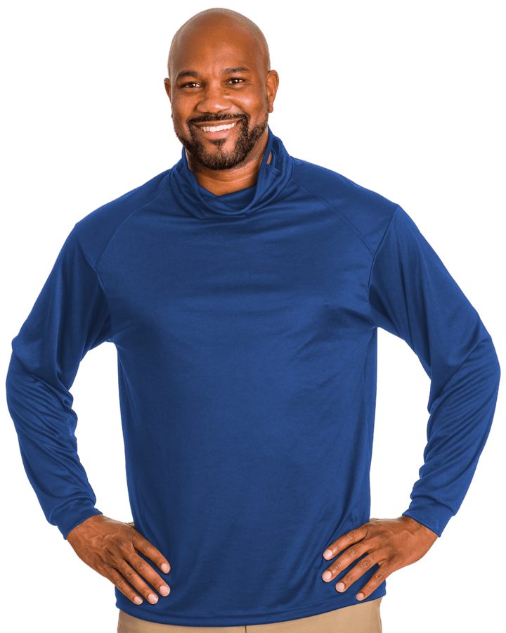 Badger Men's 2B1 Long-Sleeve Performance Tee with Mask Badger