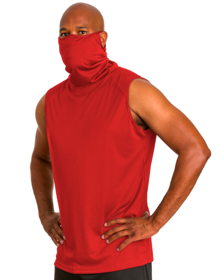 Badger Men's 2B1 Sleeveless Performance Tee with Mask Badger
