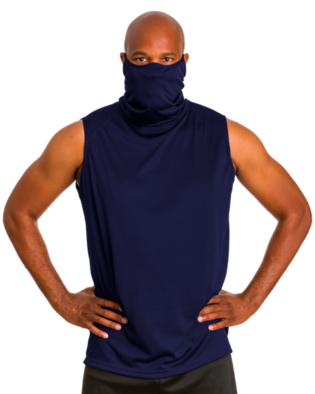 Badger Men's 2B1 Sleeveless Performance Tee with Mask Badger