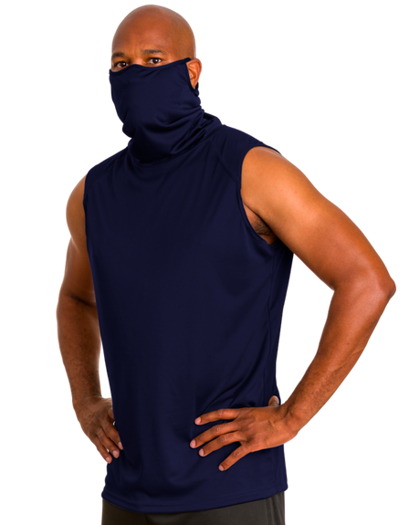 Badger Men's 2B1 Sleeveless Performance Tee with Mask Badger