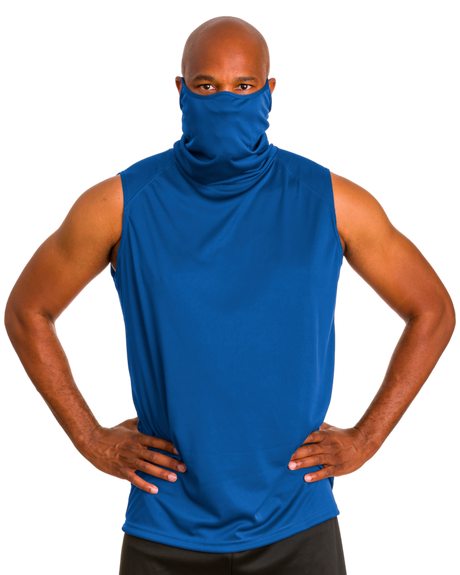 Badger Men's 2B1 Sleeveless Performance Tee with Mask Badger