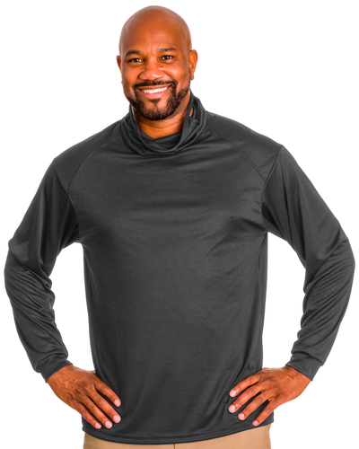 Badger Men's 2B1 Long-Sleeve Performance Tee with Mask