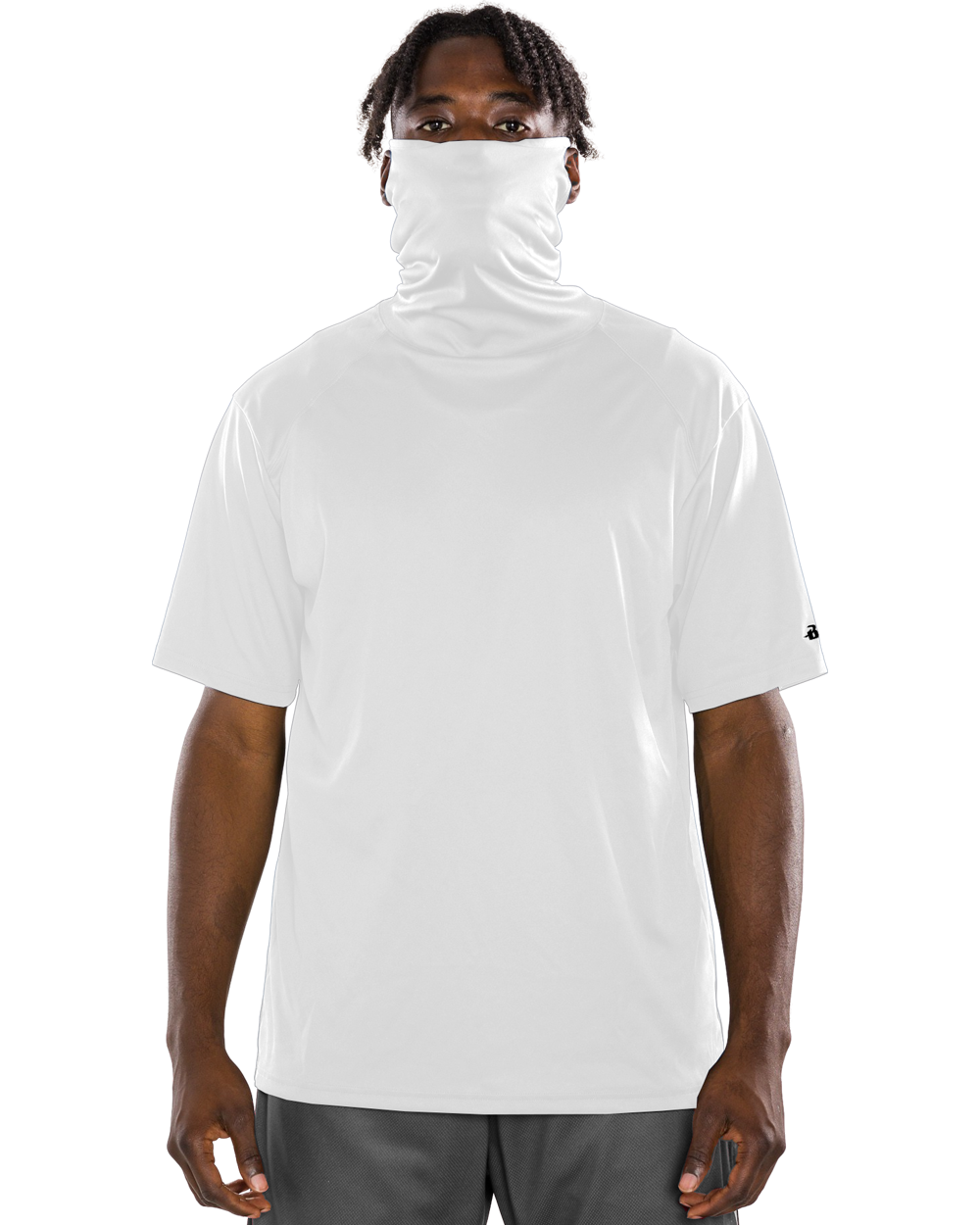 Badger Men's 2B1 Performance Tee with Mask Badger