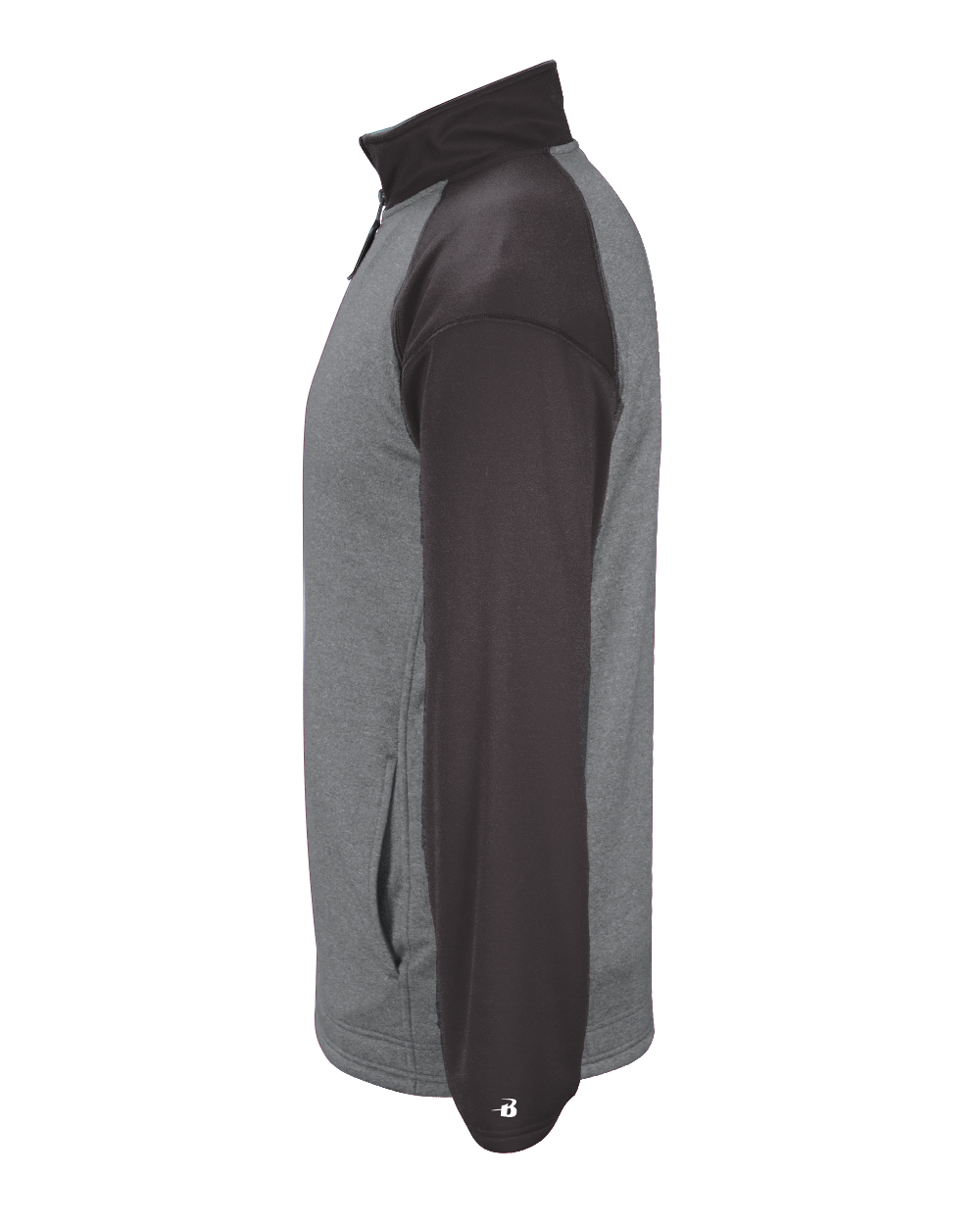 Badger Men's 1/4 Zip Sport Heather Tonal Fleece Badger
