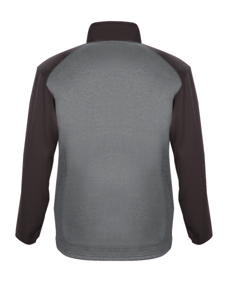Badger Men's 1/4 Zip Sport Heather Tonal Fleece Badger