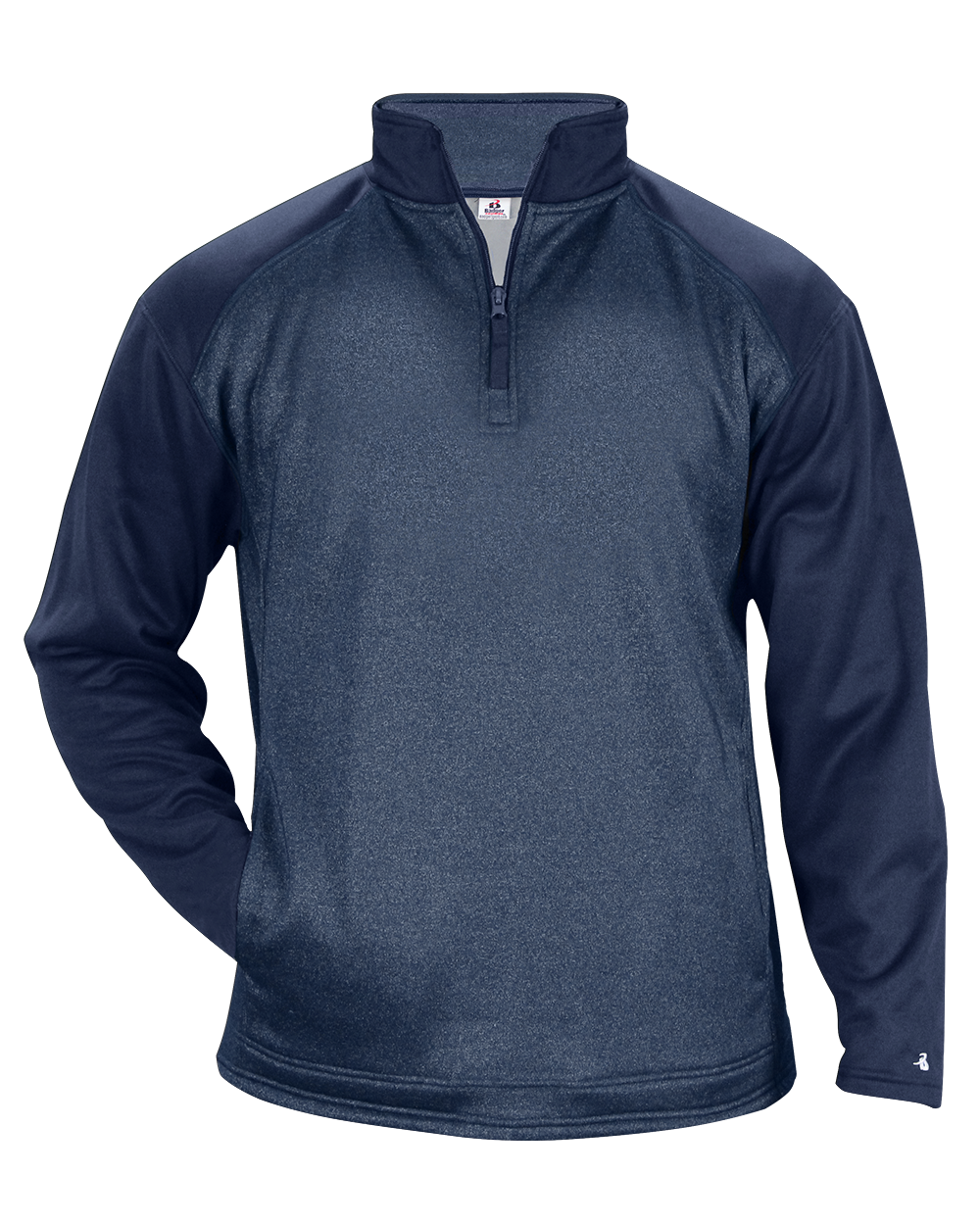 Badger Men's 1/4 Zip Sport Heather Tonal Fleece Badger