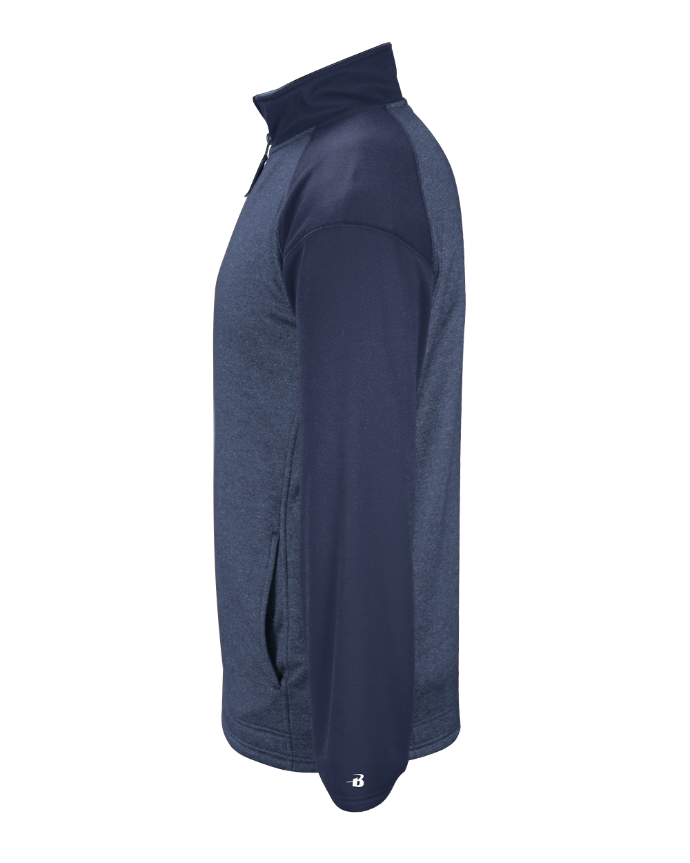Badger Men's 1/4 Zip Sport Heather Tonal Fleece Badger