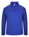 Badger Men's 1/4 Zip Sport Tonal Blend Fleece Badger