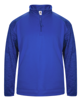 Badger Men's 1/4 Zip Sport Tonal Blend Fleece Badger