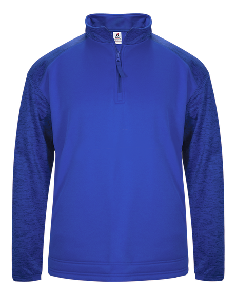 Badger Men's 1/4 Zip Sport Tonal Blend Fleece Badger