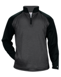 Badger Men's 1/4 Zip Sport Heather Tonal Fleece Badger