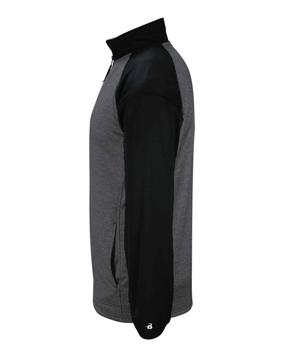 Badger Men's 1/4 Zip Sport Heather Tonal Fleece Badger