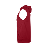 Badger Men's Perf. Fleece Sleeveless Hoodie Badger