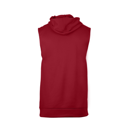 Badger Men's Perf. Fleece Sleeveless Hoodie Badger