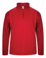Badger Men's 1/4 Zip Sport Tonal Blend Fleece Badger
