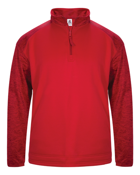Badger Men's 1/4 Zip Sport Tonal Blend Fleece Badger