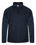 Badger Men's 1/4 Zip Sport Tonal Blend Fleece Badger