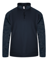 Badger Men's 1/4 Zip Sport Tonal Blend Fleece Badger