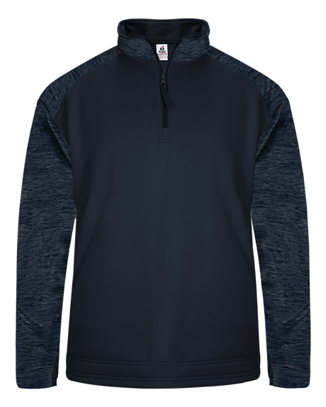 Badger Men's 1/4 Zip Sport Tonal Blend Fleece Badger