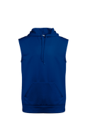 Badger Men's Perf. Fleece Sleeveless Hoodie Badger