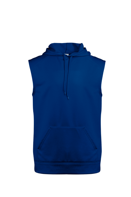 Badger Men's Perf. Fleece Sleeveless Hoodie Badger