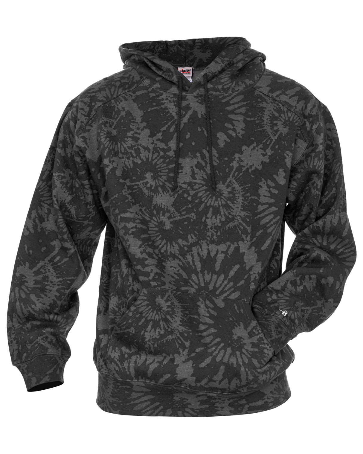 Badger Men's Athletic Fleece Tie Dye Hood Badger