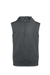 Badger Men's Perf. Fleece Sleeveless Hoodie Badger