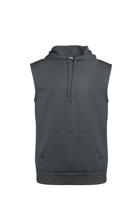 Badger Men's Perf. Fleece Sleeveless Hoodie Badger