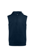 Badger Men's Perf. Fleece Sleeveless Hoodie Badger
