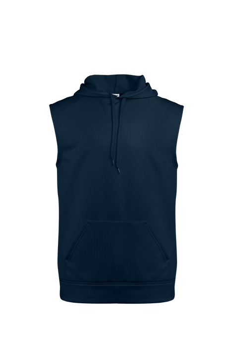 Badger Men's Perf. Fleece Sleeveless Hoodie Badger