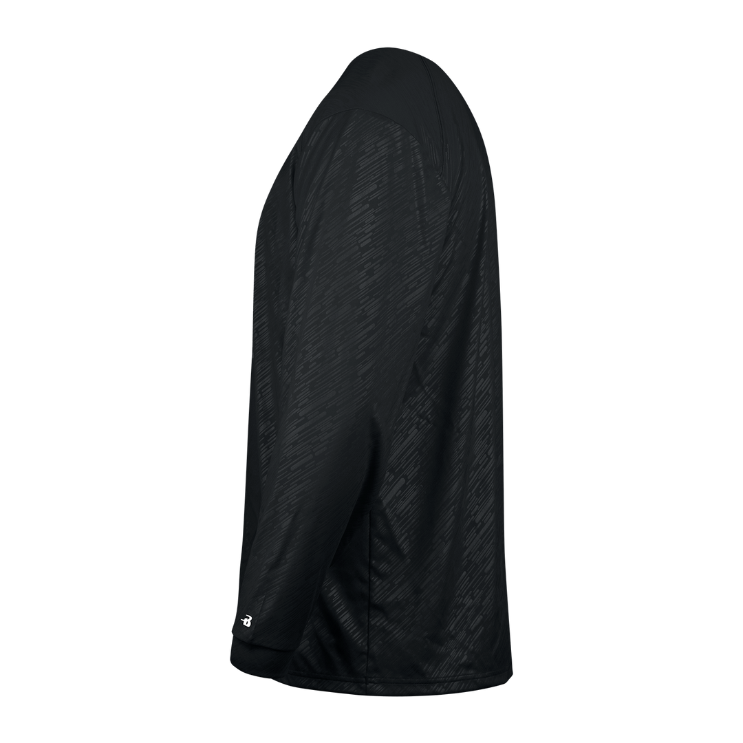 Badger Men's Line Embossed Long-Sleeve Tee Badger