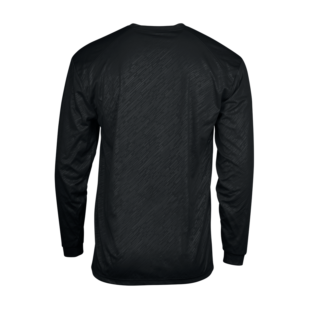 Badger Men's Line Embossed Long-Sleeve Tee Badger