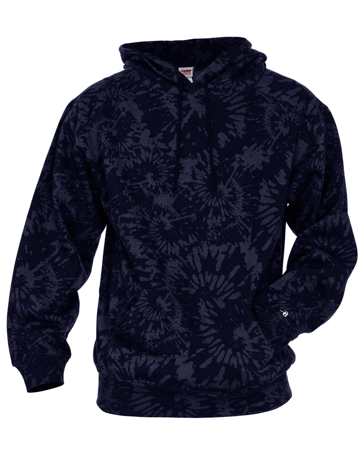 Badger Men's Athletic Fleece Tie Dye Hood Badger
