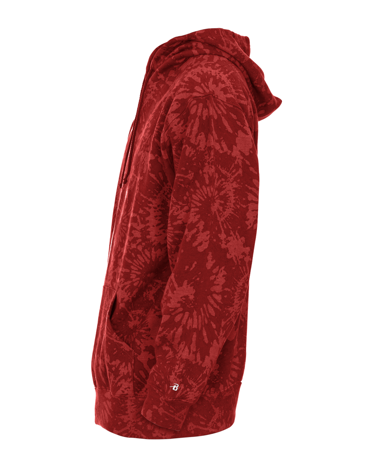 Badger Men's Athletic Fleece Tie Dye Hood Badger