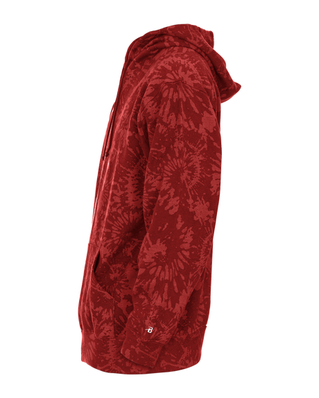 Badger Men's Athletic Fleece Tie Dye Hood Badger