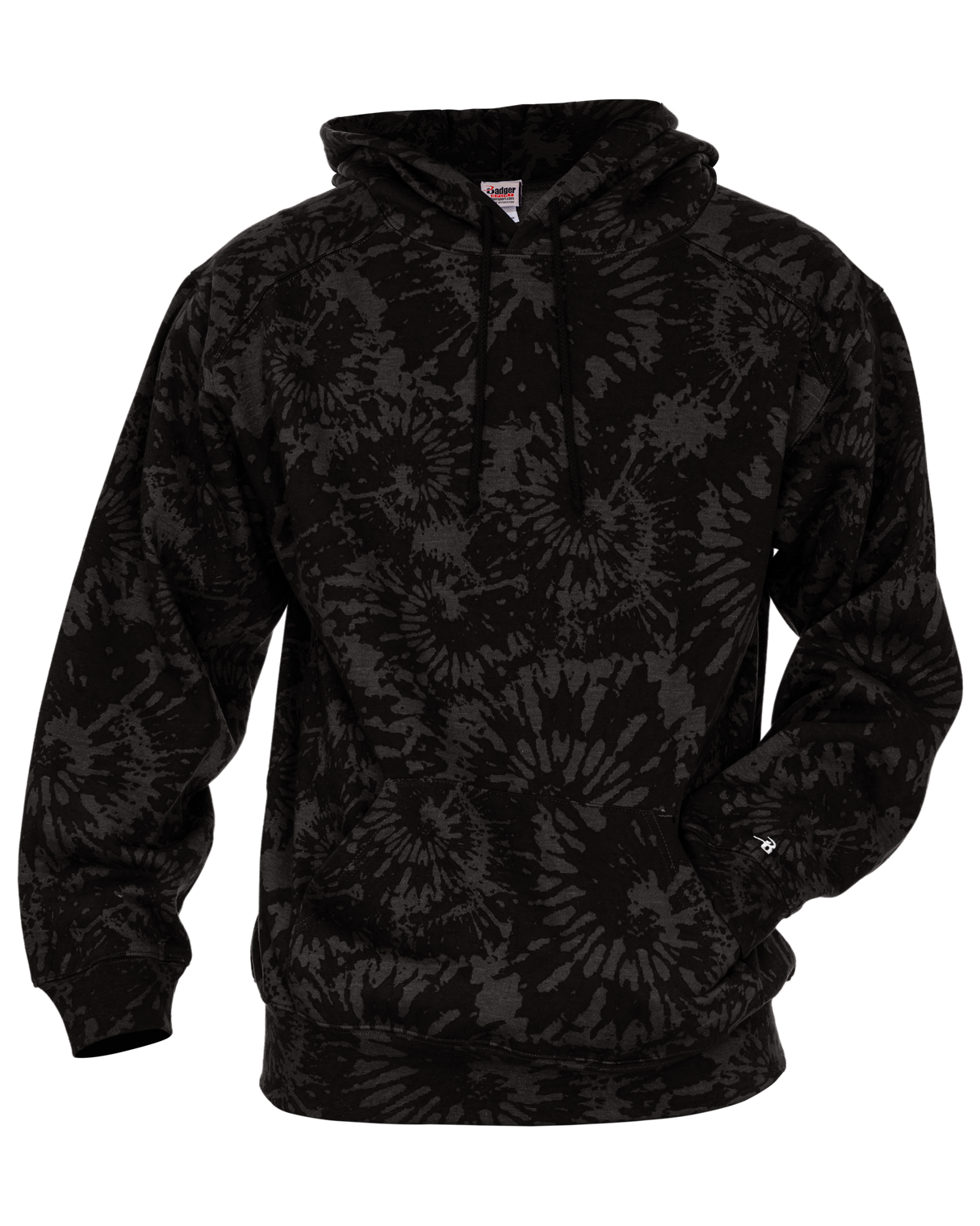 Badger Men's Athletic Fleece Tie Dye Hood Badger