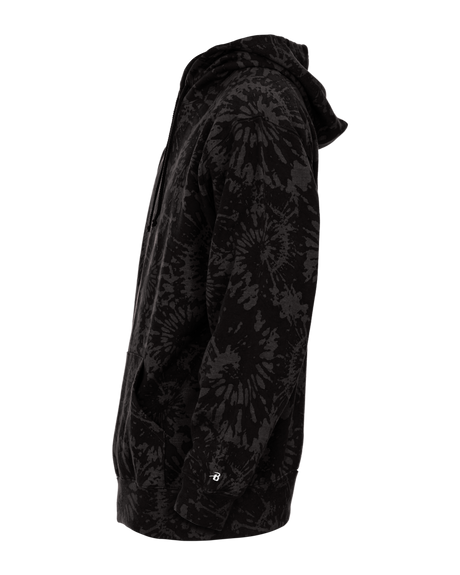 Badger Men's Athletic Fleece Tie Dye Hood Badger