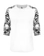 Badger Men's Vintage Camo Tri-Blend Baseball Tee Badger