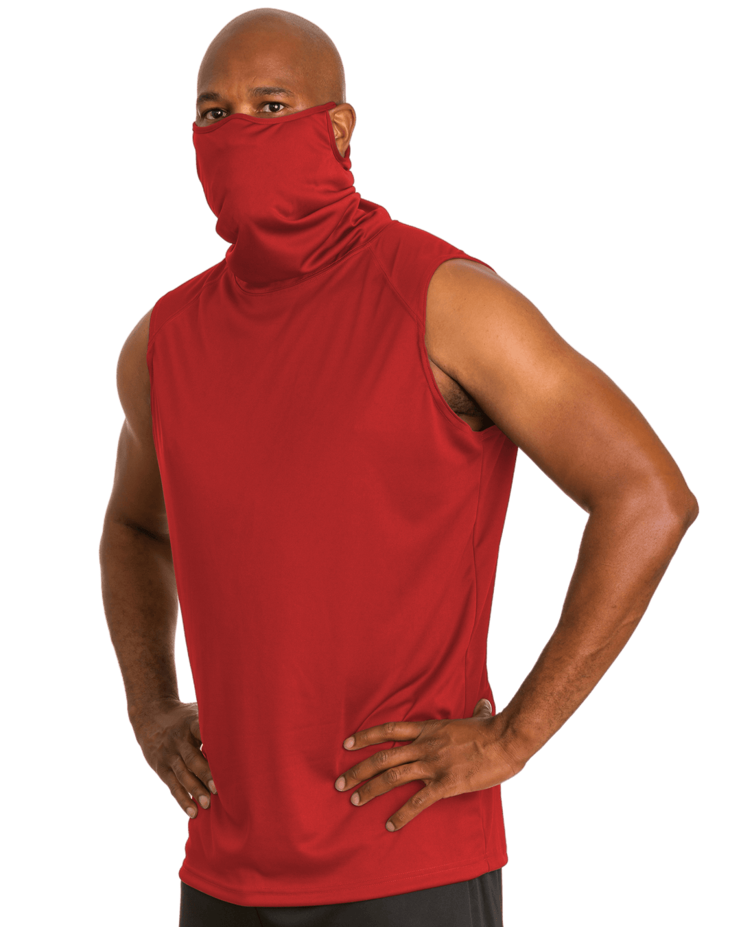 Badger Youth 2B1 Sleeveless Performance Tee with Mask Badger