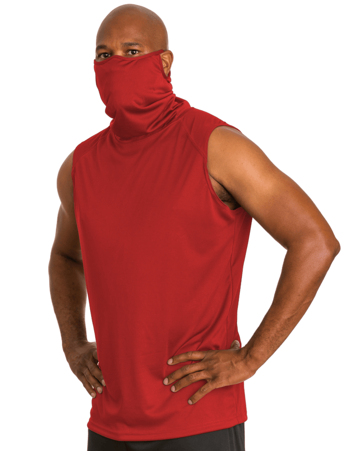 Badger Youth 2B1 Sleeveless Performance Tee with Mask Badger