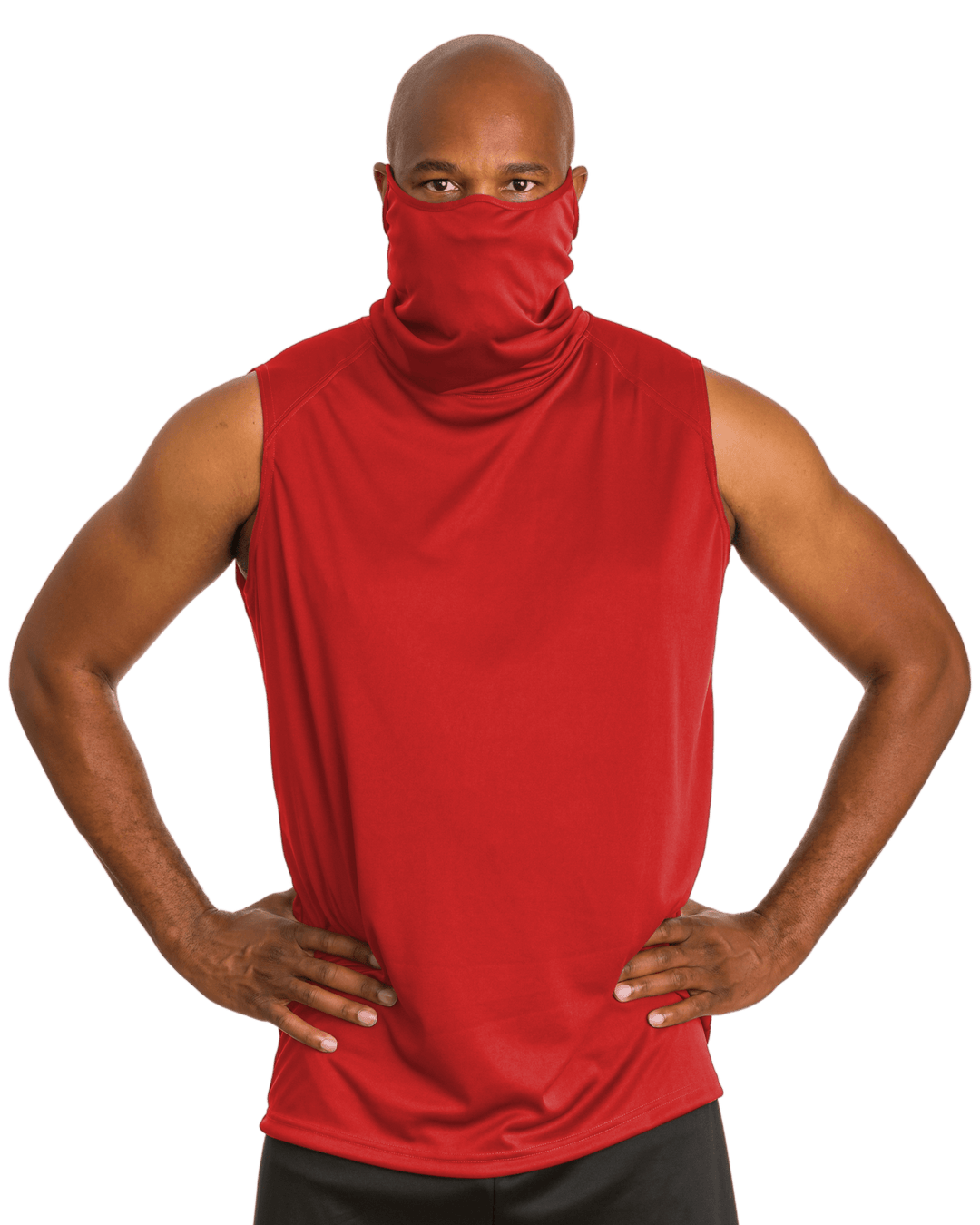 Badger Youth 2B1 Sleeveless Performance Tee with Mask Badger