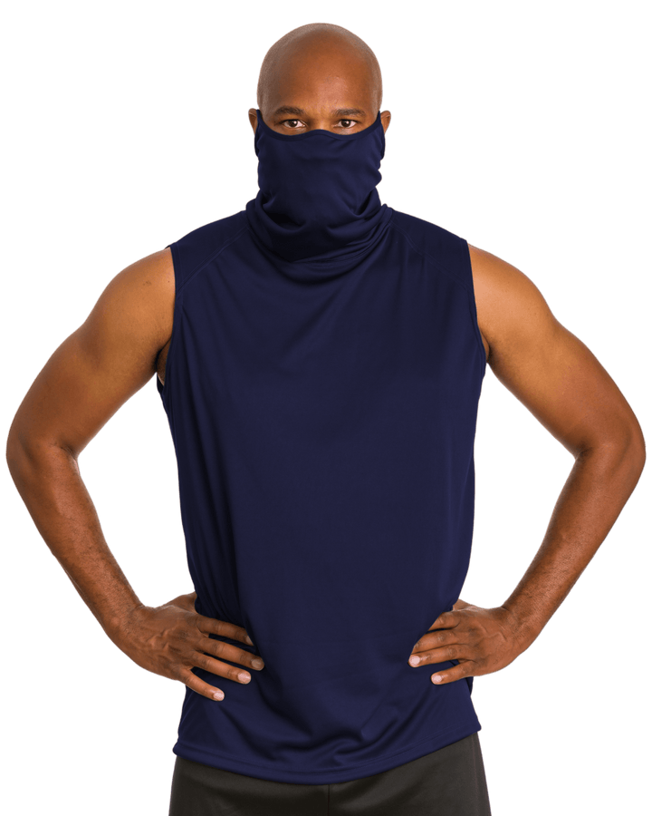 Badger Youth 2B1 Sleeveless Performance Tee with Mask Badger