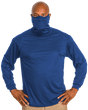 Badger Youth 2B1 Long-Sleeve Performance Tee with Mask Badger