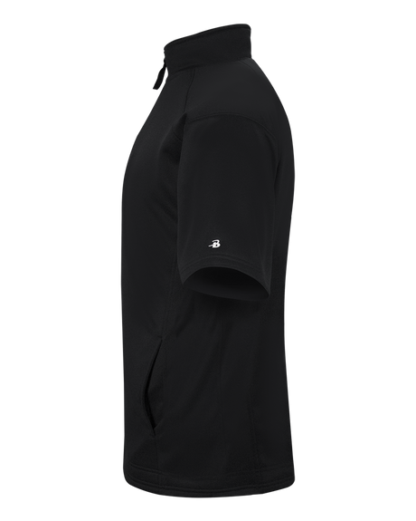Badger Men's Short-Sleeve Perf. Fleece Badger
