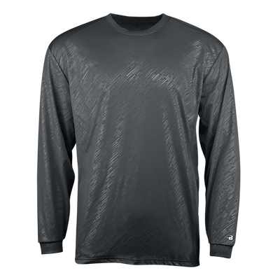 Badger Youth Line Embossed Long-Sleeve Tee