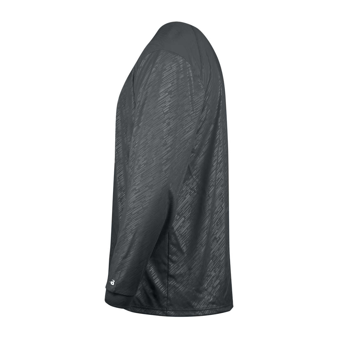 Badger Youth Line Embossed Long-Sleeve Tee Badger