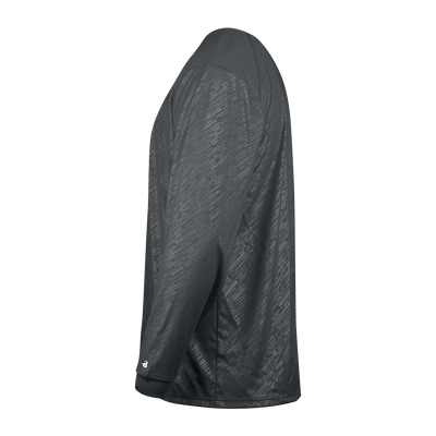 Badger Youth Line Embossed Long-Sleeve Tee