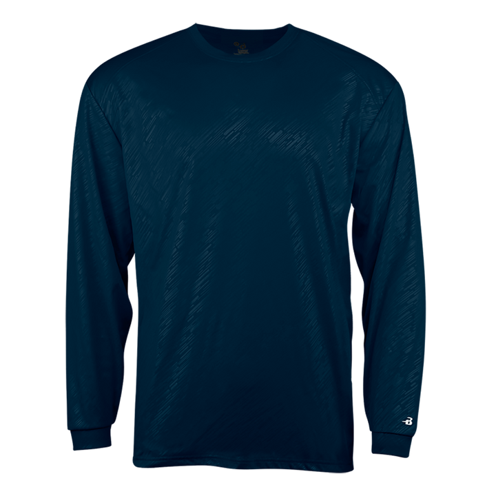 Badger Youth Line Embossed Long-Sleeve Tee Badger