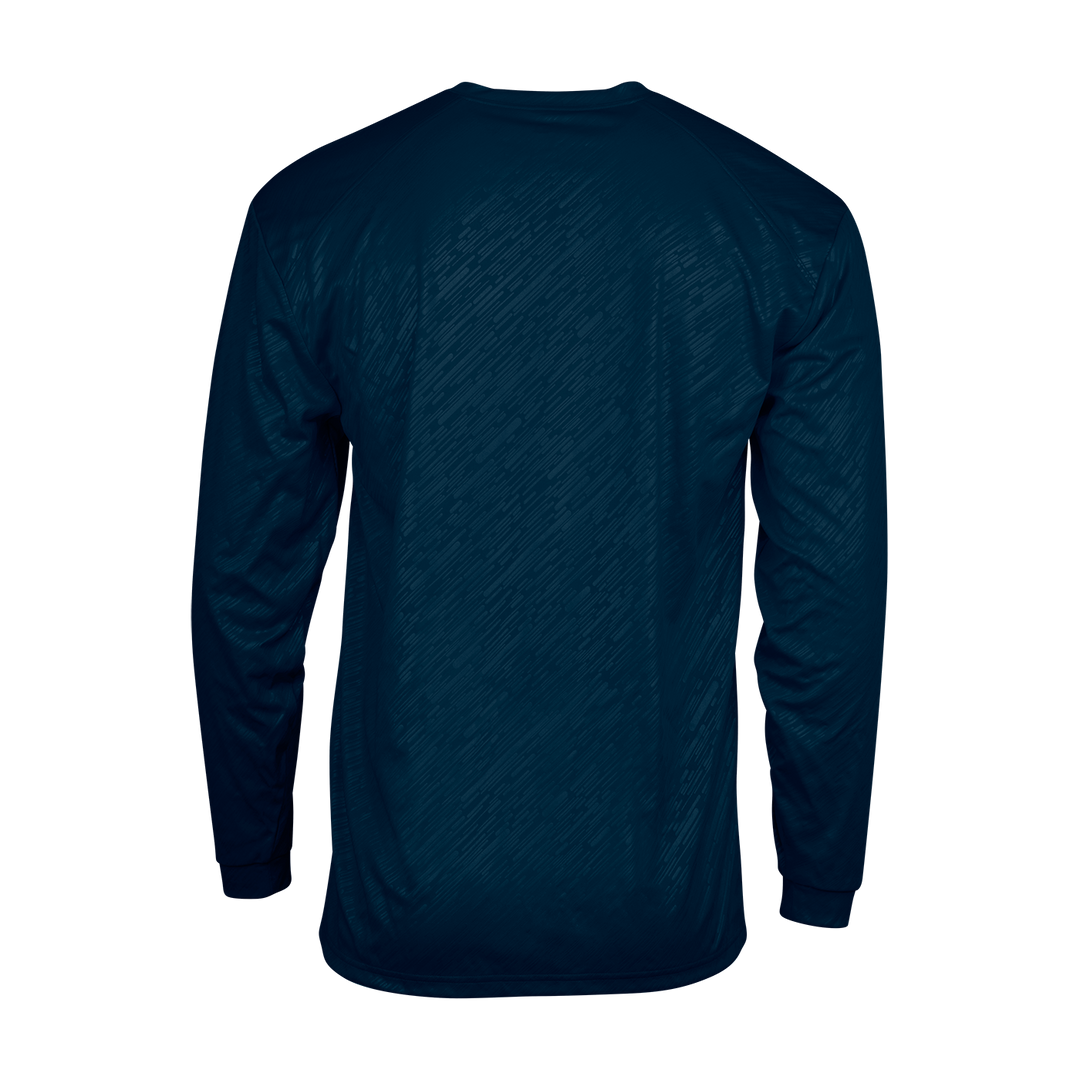Badger Youth Line Embossed Long-Sleeve Tee Badger